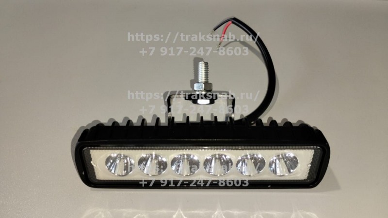 Фара противотуманная плоская (диодная) 18 W — 1